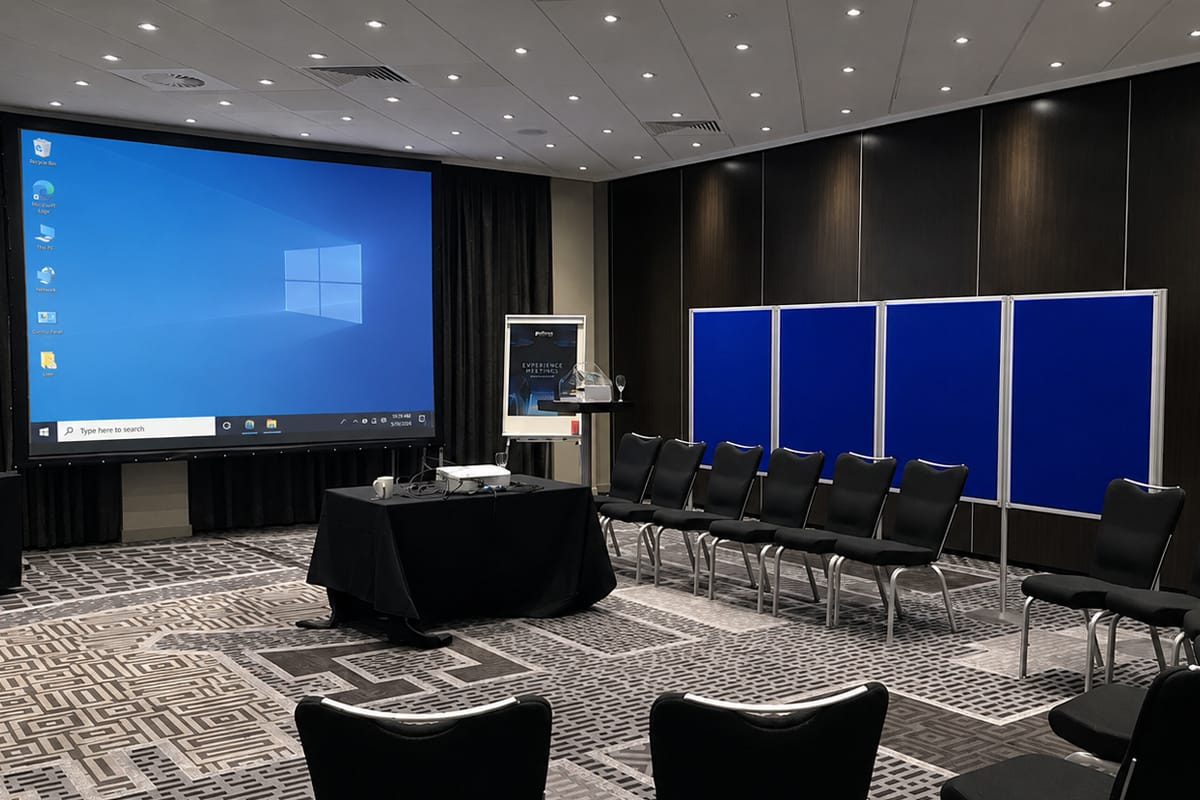 Exhibition display screens and exhibition equipment hire
