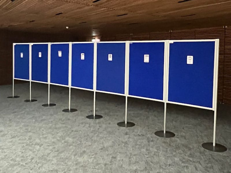 Exhibition display screens and exhibition equipment hire